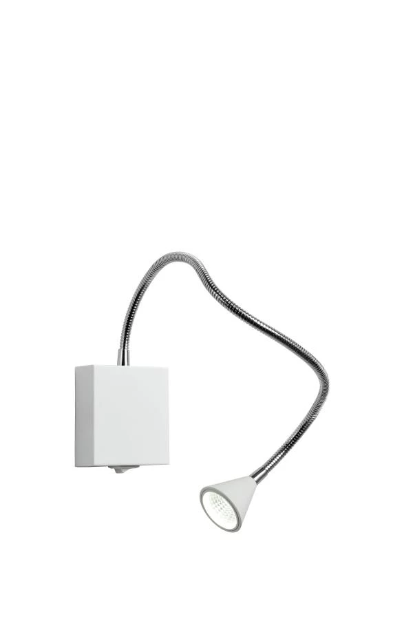Lucide BUDDY - Bedlamp - LED - 1x4W 4000K - Wit - detail 2